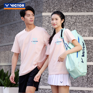 威克多VICTOR胜利羽毛球服男女儿童训练服运动短袖透气T恤T-40029