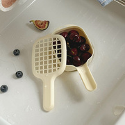 穆尼 ins博主同款日式食物蓝莓沥水盒子家用厨房不湿手带柄清洗篮