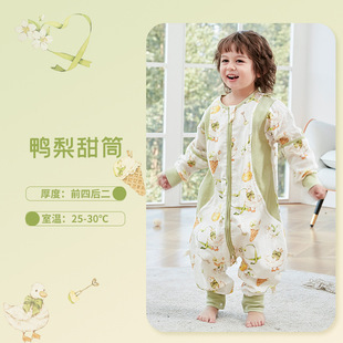 宝宝婴儿睡袋春季夏季适用纱布睡袋薄款纯棉，竹纤维婴儿睡衣