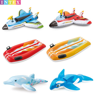 儿童游泳圈充气浮板游泳池，浮排水上漂浮玩具，动物冲浪坐骑鲨鱼小孩