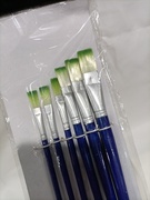 销售双色水粉笔6支装套装双色尼龙水粉画笔，丙烯油画笔水粉笔
