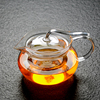 高硼硅耐热玻璃燕尾壶花，茶壶花草茶具功夫，泡茶壶透明过滤加热