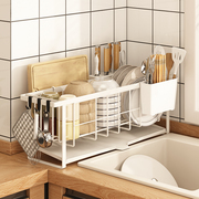 沥水碗盘架窄厨房窗台，小碗筷沥水架洗碗槽水池置物架放水槽晾碗架