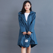 日式成人雨衣女时尚徒步韩版连体雨披长款防水透气风衣户外旅游