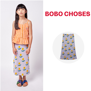 33雯的店BOBO CHOSES  女童印花休闲长款半身裙