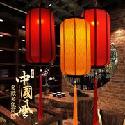 中国风仿古中式吊灯新中式羊皮，灯笼挂饰户外广告布艺冬瓜灯笼定制