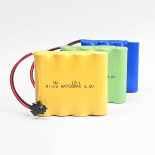 4.8v 700mAh M型 镍镉电池组AA5号充电电池遥控电动玩具 sm 接口