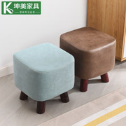 实木凳子创意时尚换鞋凳客厅茶几凳矮凳家用成人沙发凳小板凳皮凳