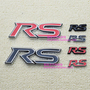 个性立体rs方向盘标内饰，贴rs改装标尾标，适用于本田别克福特雪佛兰