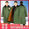 军绿色大衣男冬季加厚长短款，防寒保暖劳保棉大衣，加绒可拆卸棉袄女