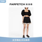 finalsaleanouki女士短款系带，罩衫farfetch发发奇