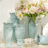 复古森林欧法式客厅浮雕陶瓷花瓶插花美式家居装饰餐桌茶几摆件