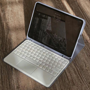 圆键妙控适用苹果2022ipadair5蓝牙键盘平板pro11鼠标，套装9.7带触控板，笔槽10.2少女心air43保护套8代壳