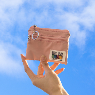 零钱包简约日式学生男女小巧便携布艺，放耳机钥匙，卡包驾驶证小钱袋