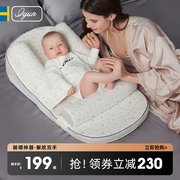 爱孕防吐奶斜坡垫防溢奶呛奶新生婴儿护脊躺喂奶神器宝宝安抚枕头