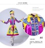 少儿童蒙族舞蹈裙大摆裙长，少数民族蒙古族女孩表演出服装女童天边