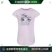 香港直邮潮奢nike耐克女童，iconclashskate卷边t恤(小童)童装