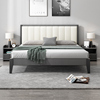 现代北欧卧室1.8米双人床简约实木床网红经济型主卧1.5米家具床