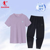 中国乔丹运动套装女2024夏季短袖长裤品牌，中年妈妈跑步休闲服