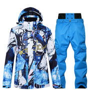 单板滑雪服套装男款户外防风，防水保暖加厚滑雪衣裤套装加大滑雪服