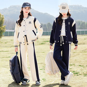 韩国女童卫衣套装，春秋2024洋气儿童运动休闲裤，炸街大童两件套