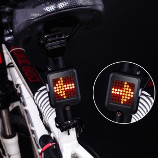 自行车转向灯激光尾灯山地车无线遥控智能感应刹车灯超亮骑行配件