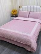 韩式小碎花欧彩棉磨毛床上用品四件套床单被套四季通用清新田园风
