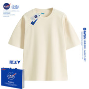 NASA儿童短袖T恤童装纯棉五分袖男童女童半袖t桖2024多巴胺穿搭