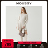 MOUSSY 2023冬季日系甜美风针织鱼尾连衣裙女010FAG70-6080