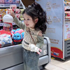韩国童装女童长袖t恤春季洋气，女宝宝字母时尚，体恤儿童假两件上衣