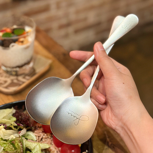 日式复古304不锈钢公勺，大汤勺子汤匙长柄，家用西餐餐具分餐勺菜勺