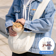 猫咪狗狗猫袋颜值便携包高宠物外出书包猫双肩背包透气帆布笼子
