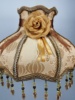 台灯布艺灯罩 欧式复古宫廷吊珠蕾丝田园公主床头落地灯罩配件