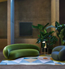 现代弧形沙发后现代美容店创意设计师款办公室接待客厅休息区定制