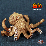 仿真章鱼模型玩具八爪鱼塑胶实心静态海洋动物，摆件儿童认识礼物