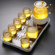 花茶壶套装水果下午茶耐热玻璃，花草茶具茶壶，茶杯蜡烛加热底座烛台