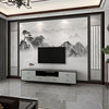 墙纸定制3d立体中式山水电视，背景墙壁布客厅墙布，影视墙壁纸8d壁画