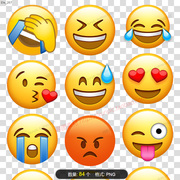 emoji表情图片流泪的表情包大全(包大全)高清png素材高兴难过无奈符号可爱
