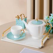 高端骨瓷欧式咖啡杯碟套装，轻奢英式下午茶茶具，高级感杯子精致高档