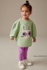 NEXT儿童运动套装 2024春秋女童果绿色卫衣+紧身裤2件装 3月-7歲