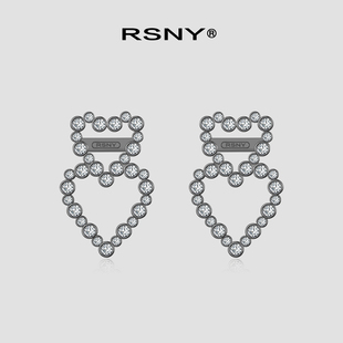 RSNY City Heart城市爱心造型耳环欧美女时尚百搭耳钉R1755A