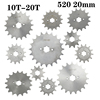 越野摩托车宗申CQR250配件520小飞小齿牙盘小链轮10齿到20齿