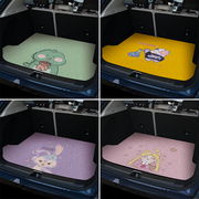 丝圈汽车后备箱垫子，本田crv卡罗拉大众速腾专用定制卡通尾箱垫