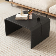 实木C型沙发小边桌 角几可移动迷你茶几简约现代小茶桌卧室床头桌