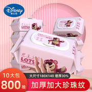 迪士尼大包装加厚婴儿湿巾80抽宝宝手口屁专用湿纸巾一次性湿巾纸