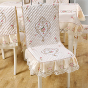 椅子套罩家用中式简约餐桌布套装实木椅子，坐垫加厚靠背通用凳子套