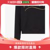 香港直邮FendiFENDI 男士黑色棉质拼色贴布和黄色字母刺绣logo圆