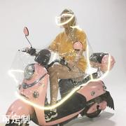 全透明代驾雨衣反光单人电动自行车雨披大帽檐夜光骑行电瓶车雨衣