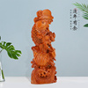 年年有余红木雕刻工艺品摆件，实木质双鱼锦鲤，中式客厅玄关装饰品