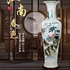陶瓷器手绘江南山水客厅落地大号花瓶新房家具装饰玄关摆件